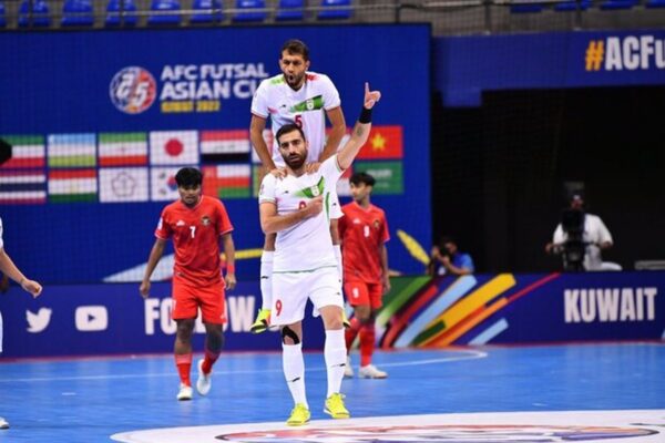 پیروزی تیم ملی فوتسال ایران مقابل لبنان و صعود قاطع به مرحله حذفی مسابقات قهرمانی آسیا