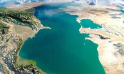 سازمان فضایی ایران کاهش سطح آب دریای خزر را تأیید کرد